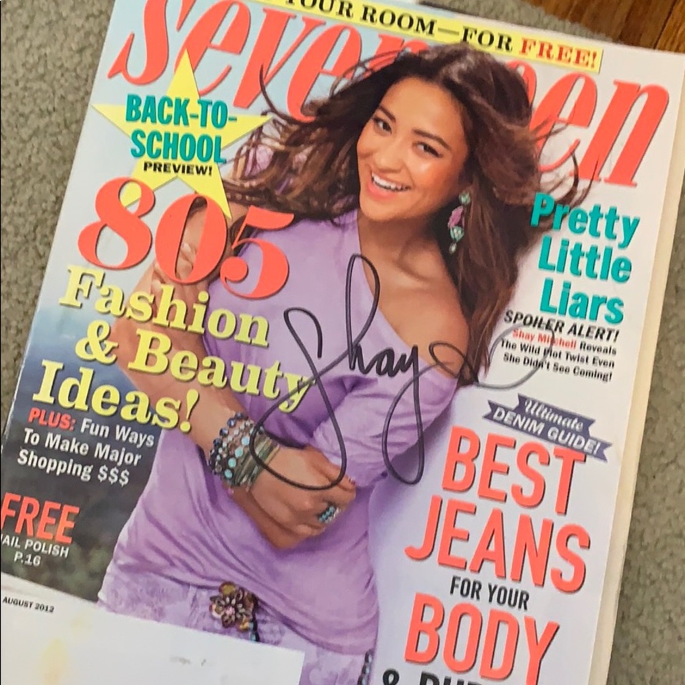 Autographed Shay Mitchell Seventeen Magazine